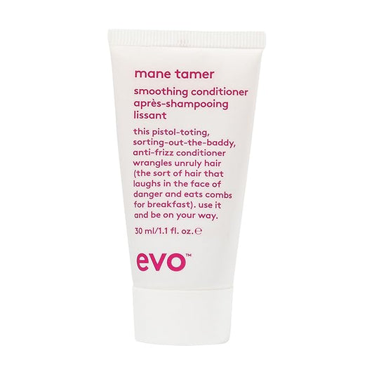 EVO Mane Tamer Smoothing Shampoo - Cleans, Smooths, & Strengthens Hair - Reduces Frizz - Travel Size, 30ml / 1.01fl.oz