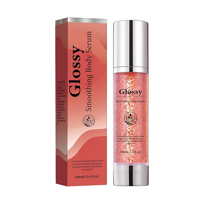 Glossy Anti-Wrinkle & Firming Body Serum - 100ml | Hyaluronic Acid, Vitamin E, Glycerin, Shea Butter, Peptides, Anti-Aging, Hydrating, Skin Plumping