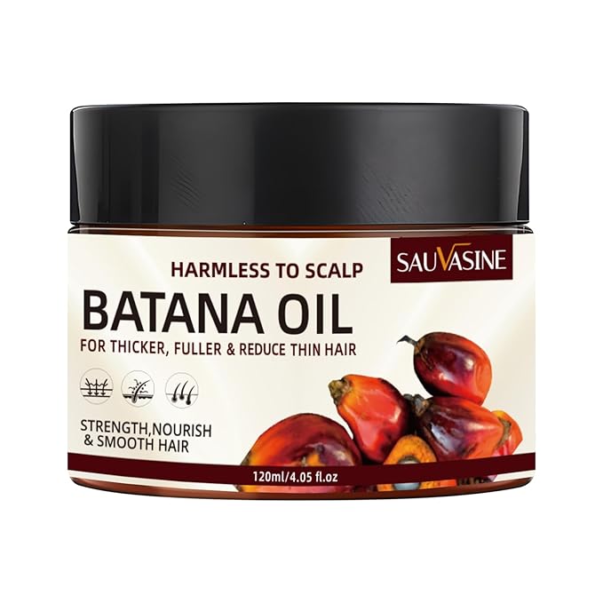 Lanthome Batana Oil for Hair Growth, Natural Dr. Sebi Hair Oil - Prevents Hair Loss, Eliminates Split Ends, Repairs Damaged Hair, Nourishes, for Men & Women- 120mL (4.05 Fl Oz)