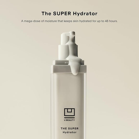 U Beauty The SUPER Hydrator Hyaluronic Acid Moisturizing Cream - Mega-Dose Skin Hydrator with Peptides and Grapeseed Oil for Supple, Smooth, and Softer-Looking Skin For Up To 48 Hours - 4 fl oz
