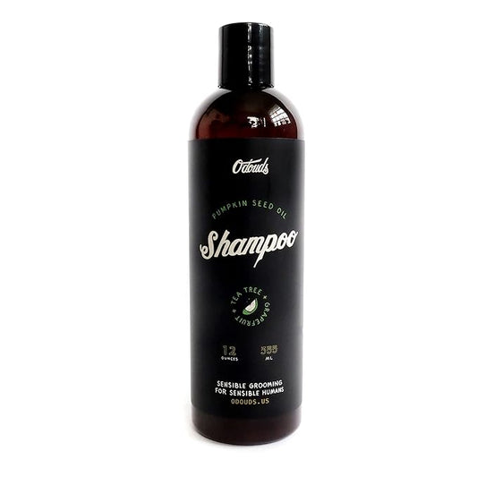 O'Douds Natural Shampoo - Gently Cleanses, Hydrates & Rejuvenates Hair with Pumpkin Seed Oil - Vegan, Sulfate & Paraben Free Shampoo - Tea Tree & Grapefruit Scent, 12 oz.