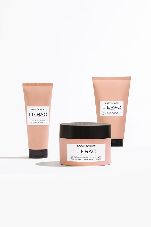 Lierac Body-Sculpt Cellulite Gel - Skin Tightening Cream, Firming Cream with Caffeine & Ginger, Cellulite Remover for Legs Thighs, Hips, Buttocks, Stomach, Cooling Effect - 150ml