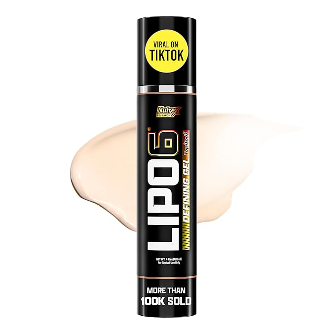 Lipo-6 Defining Gel | Sweat Enhancer Hot Cream for Skin Toning, Tightening & Firming | Boosts Circulation & Sweat