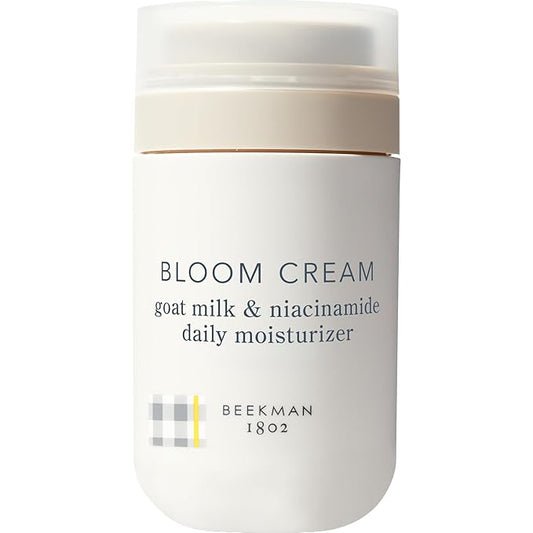Beekman 1802 Bloom Cream Goat Milk Face Moisturizer, 100 mL - Lightweight, Gentle, Deeply Hydrating & Nourishes Skin Barrier - All Skin Types - Cruelty Free