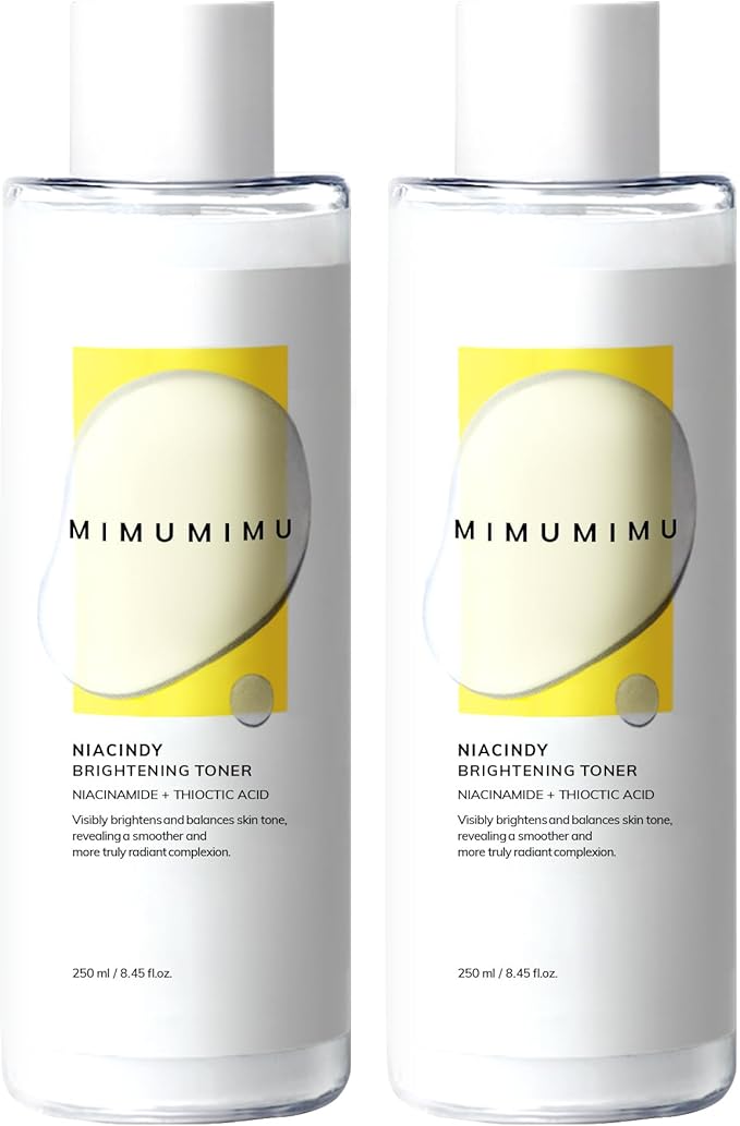 MIMUMIMU Dark Spot Remover Toner for Face | Korean Clinic Skincare - Thioctic Acid & Niacinamide 5% | Fades Melasma & Hyperpigmentation | Gentle Exfoliation w/Pumpkin Extract | Pack of 2