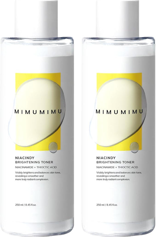 MIMUMIMU Dark Spot Remover Toner for Face | Korean Clinic Skincare - Thioctic Acid & Niacinamide 5% | Fades Melasma & Hyperpigmentation | Gentle Exfoliation w/Pumpkin Extract | Pack of 2