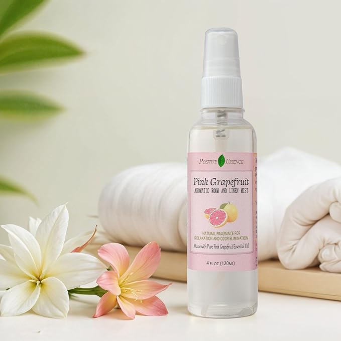 Pink Grapefruit Linen and Room Spray, Natural Air Freshener Made with Pure Pink Grapefruit Essential Oil, Bathroom Freshener, Pillow Spray, or Odor Eliminator