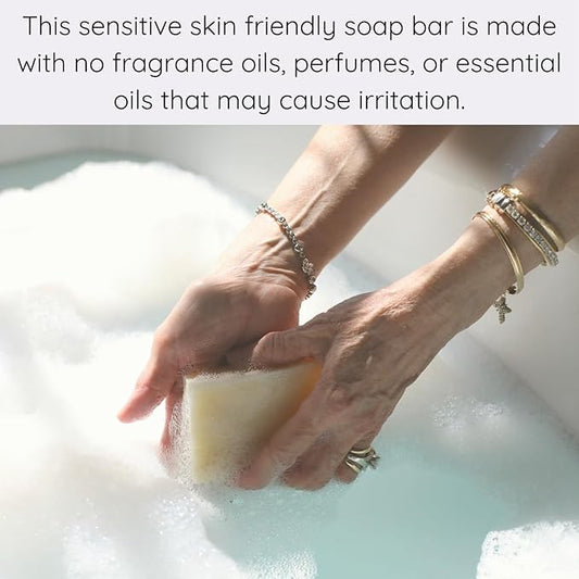 Yellow Bird Unscented Shea Butter Soap Bar – Natural Vegan Handmade Face & Body Soap for Men & Women with Sensitive Skin – Gentle, Moisturizing & Fragrance-Free with Organic Plant Oils