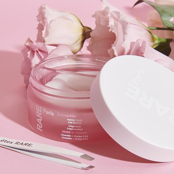 Exception Rosée - Regenerating Under Eye Patches - Hydrating & Brightening - With Ceramides & Omega-3 & 6 - Brightening, Firming & Revitalizing - Multi-Active Serum Formula - 30 Pairs