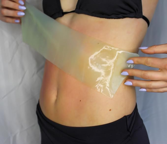 Aloe Wrap for Sunburn Relief – Hydro-Gel Aftersun Treatment with 100% pure aloe vera Gel | Second Skin aloevera gel for burns and peeling irritation | Great for Tattoo Aftercare and Sun Care