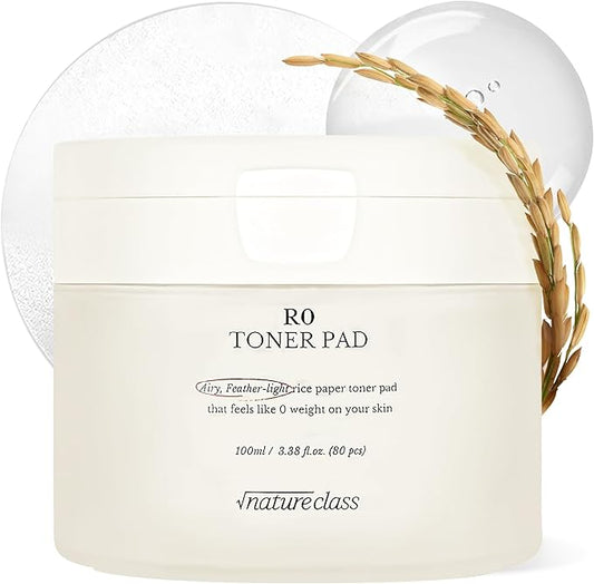 R0 Rice Toner Pads |Seamless Cellulose Gel | Zero Irritation Hydration | Rice-Peptide Complex for Soothing,Nourishing | Vegan & Biodegradable | Korean Skincare | 80 Pads