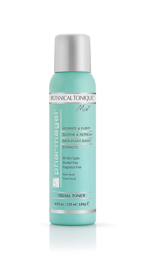 Pharmagel Botanical Mist Facial Toner for All Skin Types | Tone Skin & Pore Minimizer | Refreshing and pH Balancing | Facial Toner with Mist Dispenser, 4.5 fl oz