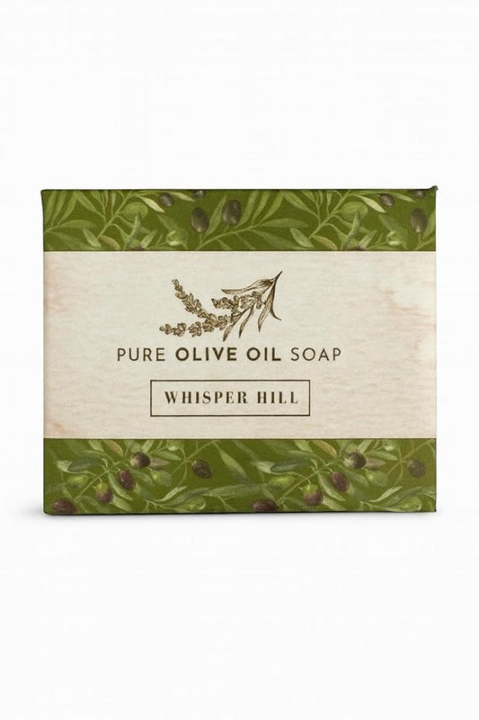 WHISPER HILL Lavender Olive Oil Soap – Handcrafted in Vermont Since 1997 – Calming Bar with Pure Essential Oils – 3.8 oz