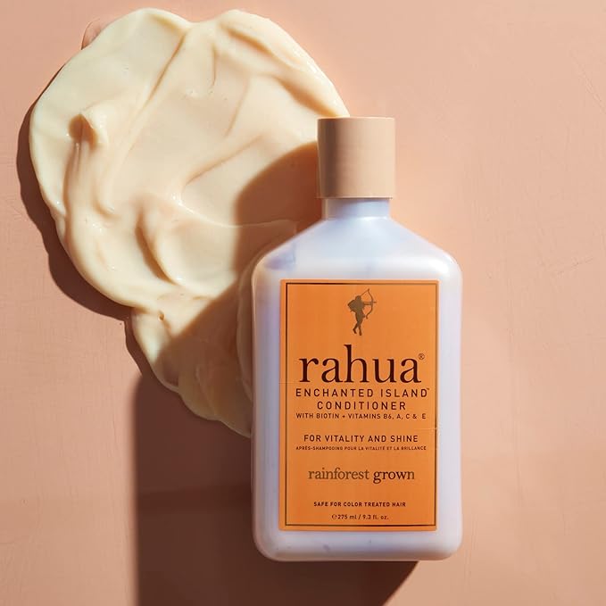 Rahua Enchanted Island Hair Conditioner with Biotin, Vegan, Deep Conditioning for Medium to Thick Hair, Strengthening Formula Oil, Quinoa, Pomegranate, Coconut & Guava Scent, 9.3 Fl Oz