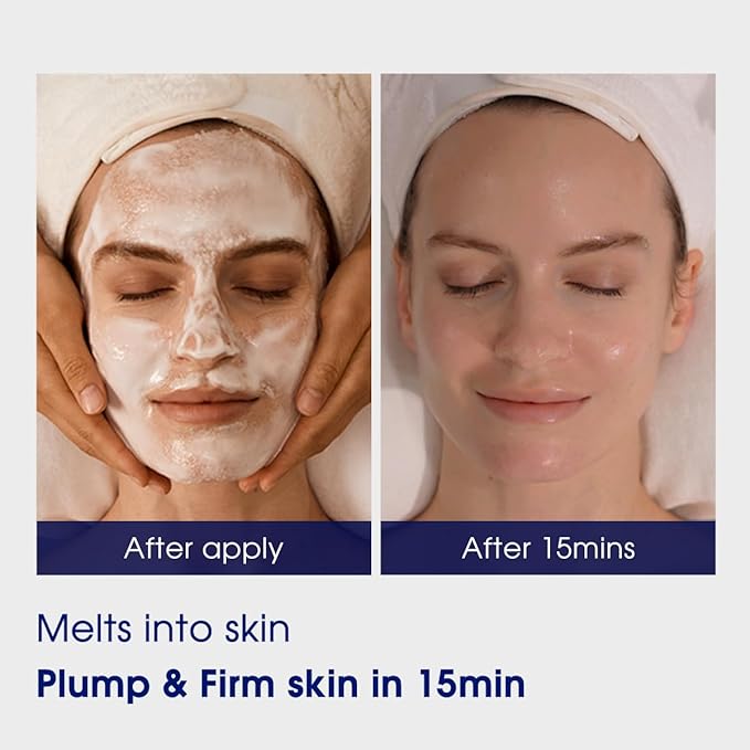 Pier Auge Facial Masks | Douce Aura Face Mask | Overnight Face Mask for Glass Glow Skin -Glowup & Hydrating, Firming and Moisturizing | PDRN Mask| No-Rinse Sleeping Mask 50ml,1.69 fl.oz