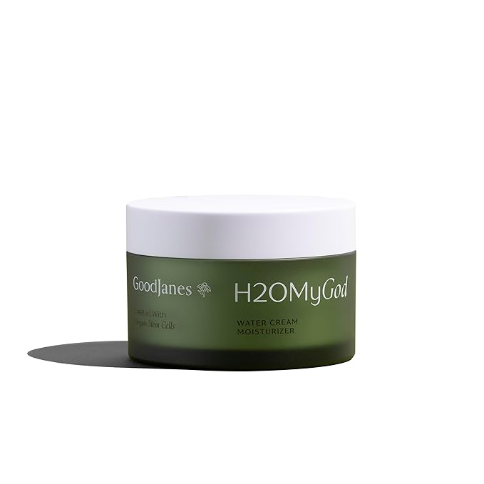 H2O My God Water Cream Moisturizer with Vitamin C, Vegan Collagen Peptides & Apple Stem Cells – Lightweight Hydrating Day & Night Cream for Smooth, Bright Skin – Vegan & Cruelty‑Free, 1.7 oz