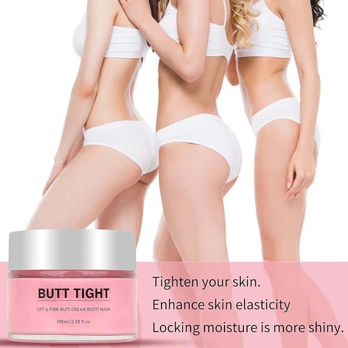 Butt Tight Lift Cream，Hip Firming Lifting and Firming Cream,Significantly Tighten the Leg Skin, Lift and Tighten the Body Cream to help Reduce the Appearance of Cellulite