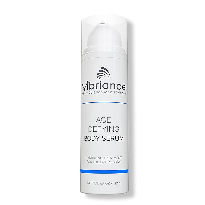Vibriance Age Defying Body Serum, 4.5 fl oz - Anti Aging and Ultra Hydrating - Infused with Hyaluronic Acid - Fast-Absorbing Crepey Skin Corrector for Wrinkles, Dryness