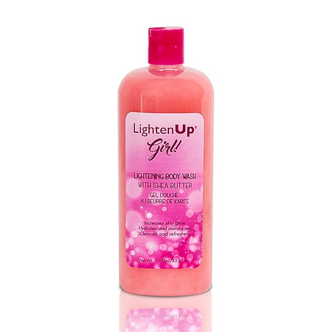 OMIC Lighten-Up Exfoliating Body Wash - 33.8 Fl oz / 1000 ml (Girl)