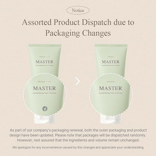 mixsoon] Master Gentle Recipe Foam Cleanser 5.07 fl oz / 150ml | Mild Exfoliation Cleanser for Dry and Sensitive Skin that Improves Skin Texture and Sebum Care | Vegan, Cruelty Free