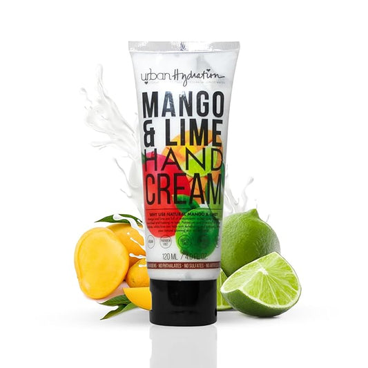 Urban Hydration Rejuvenate & Nourish Mango & Lime Hand Cream – Moisturizing Hand Cream for Dry and Rough Skin, Prevents premature aging, Sulfate, Paraben, and Silicone-Free, For All Skin Types, 4oz