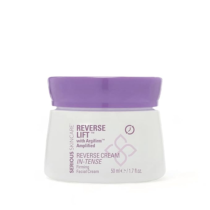 Serious Skincare Reverse Lift Cream In-Tense, Facial Moisturizer for Lifting & Firming, Day and Night, Hydrating, Anti-Aging Skin Care, Peptides, Face Tightening Plant Extracts 1.7 oz