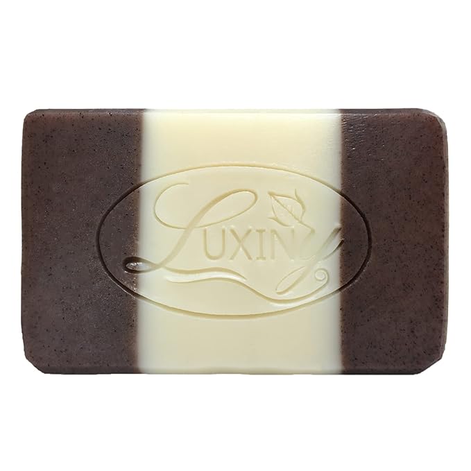 Luxiny Oatmeal Cinnamon Handmade Bar Soap for Bath and Body, Palm Oil Free Moisturizing Vegan Natural Castile Soap made with Oatmeal, Cocoa & Shea Butter & Aloe for Eczema, Dry, Sensitive Skin(Single)