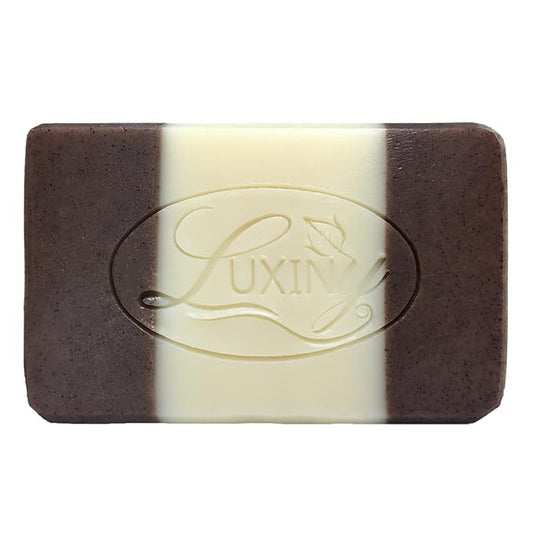 Luxiny Oatmeal Cinnamon Handmade Bar Soap for Bath and Body, Palm Oil Free Moisturizing Vegan Natural Castile Soap made with Oatmeal, Cocoa & Shea Butter & Aloe for Eczema, Dry, Sensitive Skin(Single)