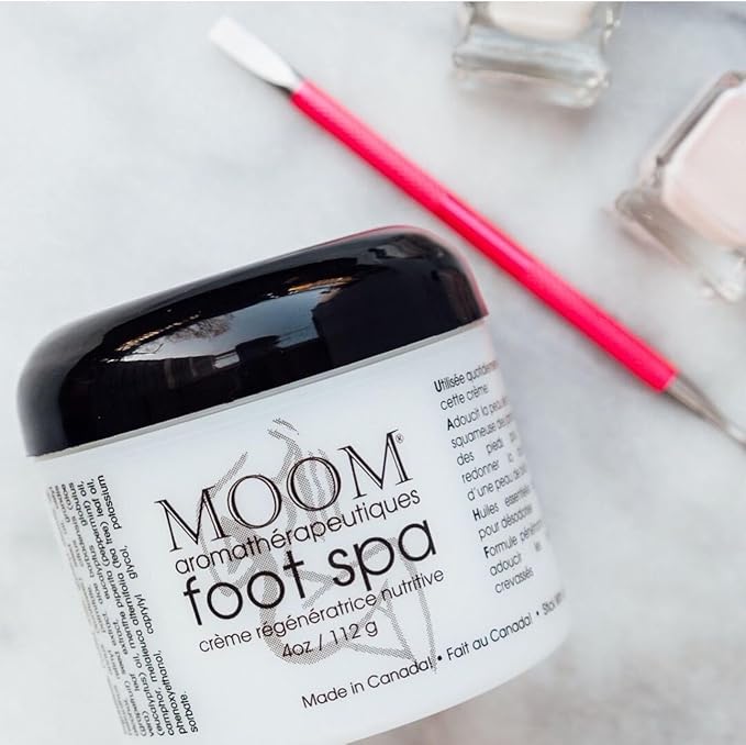 MOOM Foot Spa Cream – 100% Natural Foot Renewal, foot cream infused with Essential Oils for Soft, Smooth Feet, Aromatherapy Moisturizer for Dry, Cracked Heels,Feet,Knees,Elbows,Hands