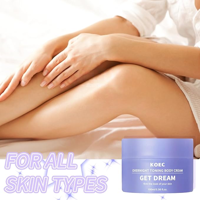 Overnight Toning Whip, Body Firming Cream for Cellulite & Loose Skin - Tightening Cream for Stomach Thighs Butt, Post-Weight Loss Treatment with Caffeine & Retinol | Fast-Acting & Non-Greasy (02)