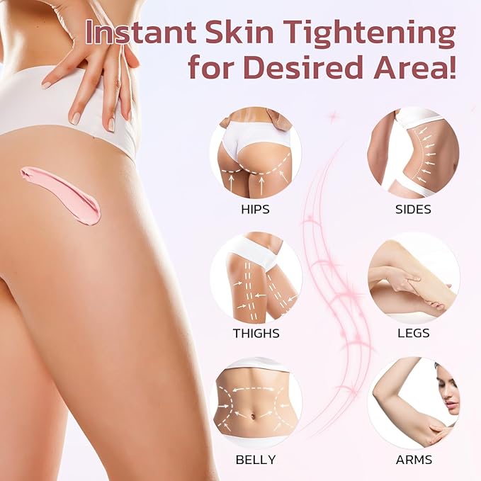 Cellulite Cream, Butt Firming and Lifting Cream - Reduce Cellulite Appearance | Reduce Loose & Stretch Mark Skin Tightening Cream for Body Booty, Legs & Belly Enhances Curves 3.72 fl.oz