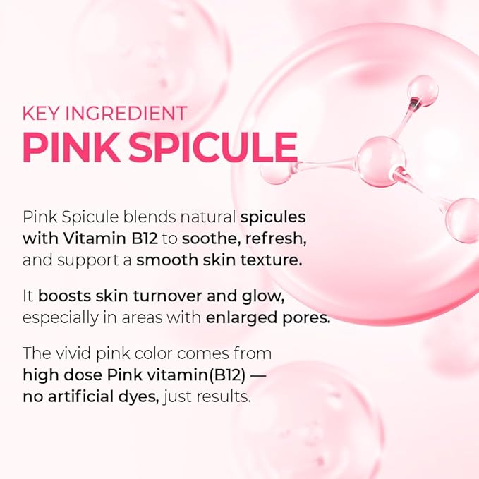 Dr.Melaxin Cemenrete Cyano Pink Spicule Serum with Calcium, pore tightening refines pores tightening serum 1.01 fl. oz.