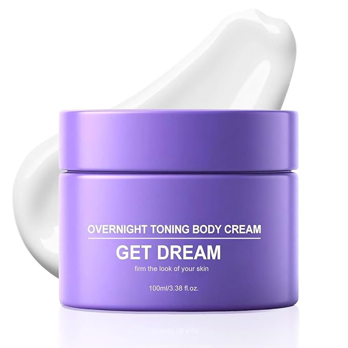 Get Dream Overnight Toning Whip: Body Firming Cream Cellulite Remover for Legs and Body – Loose Skin, Anti-Wrinkle Skin Tightening Gel with Caffeine & Vitamin C