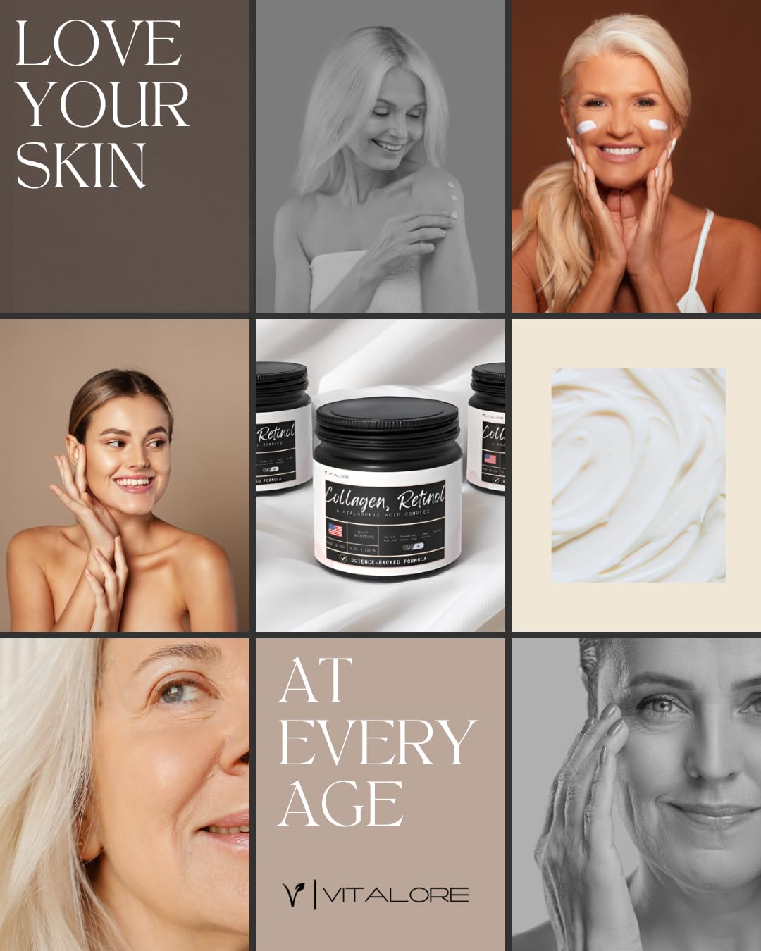 Collagen & Retinol Anti-Aging Face Cream with Hyaluronic Acid