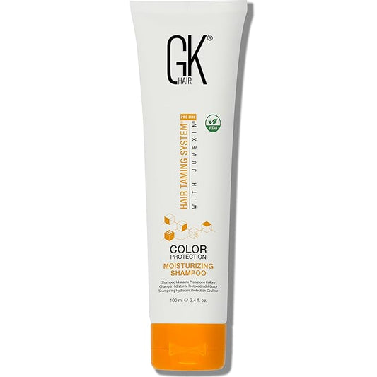 GK HAIR Global Keratin Moisturizing Shampoo (3.4 Fl Oz/100ml) for Hydrating Color Protection Dry Damage Curly Frizzy Thinning Color Treated Hair Repair Organic Paraben Sulfate Free All Hair Types