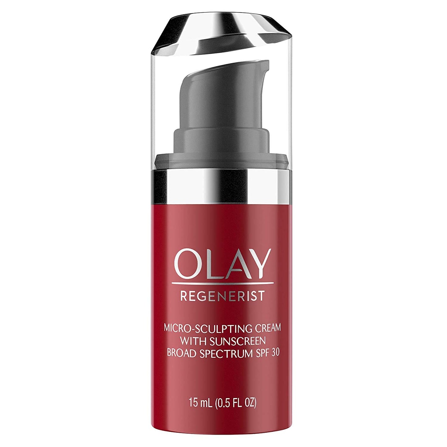 Olay Regenerist Micro-Sculpting Cream with SPF 30 – Anti-Aging Face Moisturizer with Sunscreen for Mature Skin – Hydrating & Firming Wrinkle Cream, Travel Size 0.5 oz