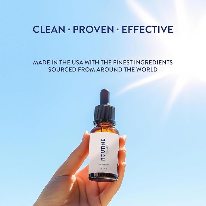 Routine Wellness Advanced Hair Serum - Nourishing Scalp Treatment for Enhanced Hair Support with Natural Oils, Ideal for Men & Women - 30ml (Pack of 2)