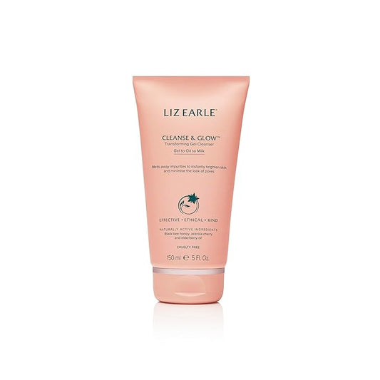 Liz Earle Cleanse & Glow Transforming Gel Cleanser - Gentle Cleanser Face Wash & Makeup Remover - Helps Minimize the Appearance of Pores and Reveals Luminous, Glowing Skin (150ml)