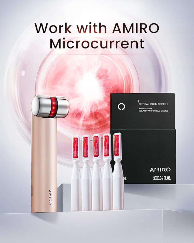 AMIRO PDRN Face Serum – High-Potency Salmon DNA Ampoule with Nano Liposome Technology, Skin Firming & Hydrating Essence – Must Be Used with AMIRO Microcurrent Facial Device – 0.04 fl.oz x 30