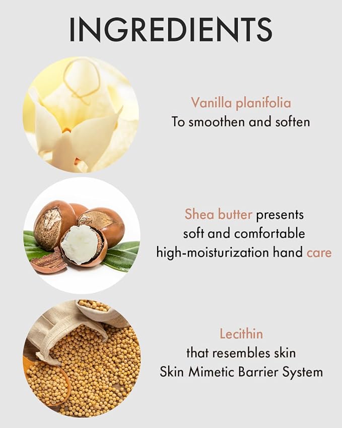 VIDIVICI The Cashmere Hand Cream with Shea Butter – Woody Citrus Scented Moisturizer for Dry & Cracked Hands – Repairs Skin Barrier – Soft Silky Texture – 1.69oz