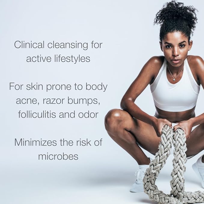 CLn® SportWash – High-Performance Sport Body Wash, For Men & Women Prone to Body Odor, Foot Odor, Ringworm, Folliculitis, & Back Acne, Fragrance-Free & Paraben-Free, 12 fl. oz.