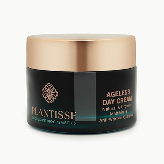 Ageless Day Cream: Anti Aging Face Cream, Hyaluronic Acid, Bakuchiol Retinol Alternative, Matrixyl 3000, Inst'tight C, Squalane, Hyaluronic Acid. NATURAL and ORGANIC.