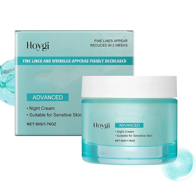 Anti-Aging Face Moisturizer - Advanced Repair Daily Facial Moisturizing Cream for Fine Lines & Wrinkles, Hydrating and Moisturizing, Night Cream for Sensitive Skin 1.75 Fl Oz