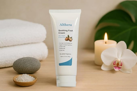 soothing Foot Cream with Collagen, Lactic Acid & Shea Butter – 3.5oz Intensive Repair for Dry Cracked Heels, Includes Moisturizing Sock for Overnight Hydration (Heel sock)