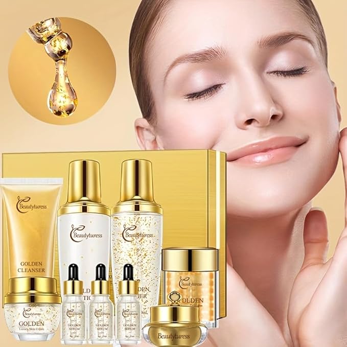 Snail Mucin Facial Skincare Kit for Women, Suitable for All Skin Types - Deep Moisturizing & Nourishing with Collagen, Ideal Gift - Skin Care Set