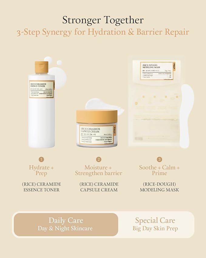 FULLY Rice Ceramide Essence Toner – Milky Korean Toner for Glass Skin, Hydrating Rice Water & Ceramide Formula for Moisture Barrier, Dewy Glow, Fragrance-Free, Vegan & Dermatologist Tested, 8.45 fl.oz