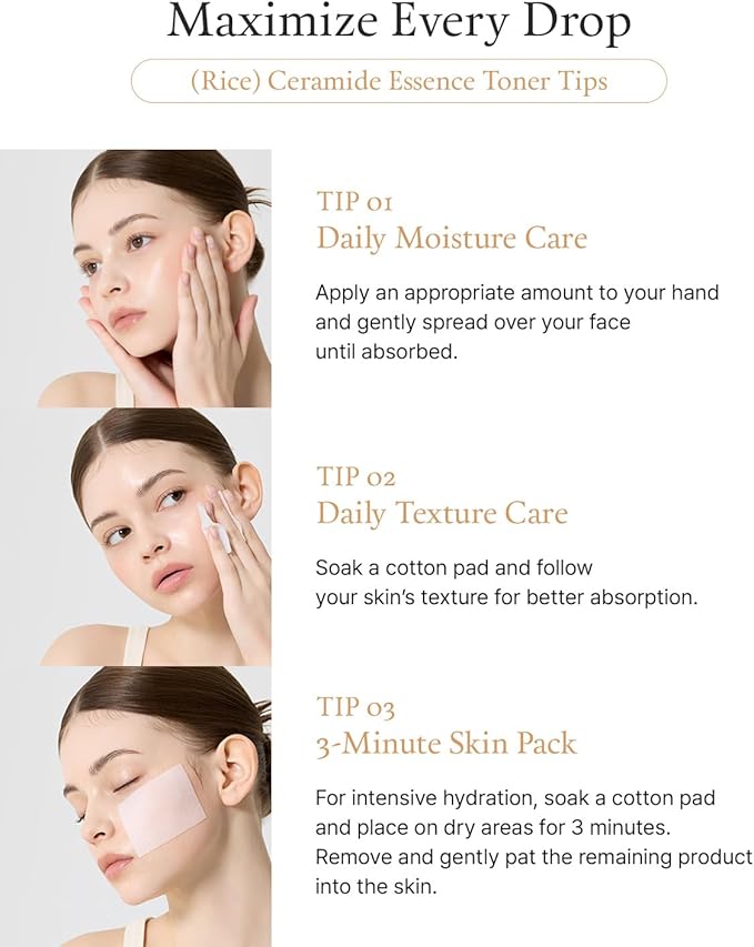 FULLY Rice Ceramide Essence Toner – Milky Korean Toner for Glass Skin, Hydrating Rice Water & Ceramide Formula for Moisture Barrier, Dewy Glow, Fragrance-Free, Vegan & Dermatologist Tested, 8.45 fl.oz