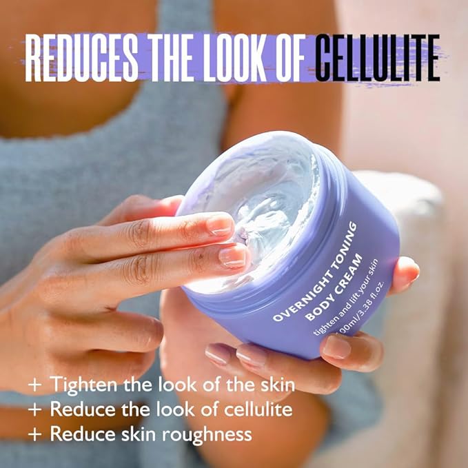 Overnight Toning Whip Belly, Body Firming Oil Cream, Skin Tightening Cream for Women, Anti Wrinkle Moisturizing, Target Stretch Marks, Tight Cellulite Firmness of Skin While Sleeping