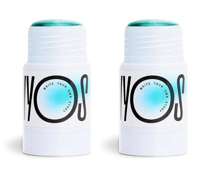 WYOS All Over Oil Stick 2 Pack, Face Body Oil Dew Hydration Shine Glow, Moisturizing Non-Greasy Formula, Travel Friendly, Leak Free, Highlighter Balm, Hair Stick, Vegan, Sulfate Free, Paraben Free