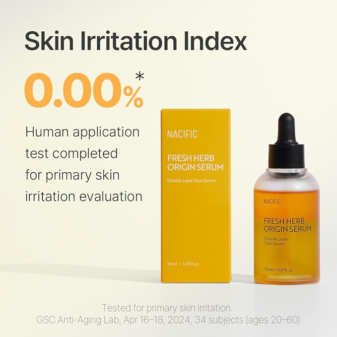 NACIFIC Fresh Herb Origin Facial Serum 1.69fl.oz 50ml Essence with Vitamin B, Vitamin C and botanical oil Essence Radiance Skin's moisture barrier Korean skincare for All skin types